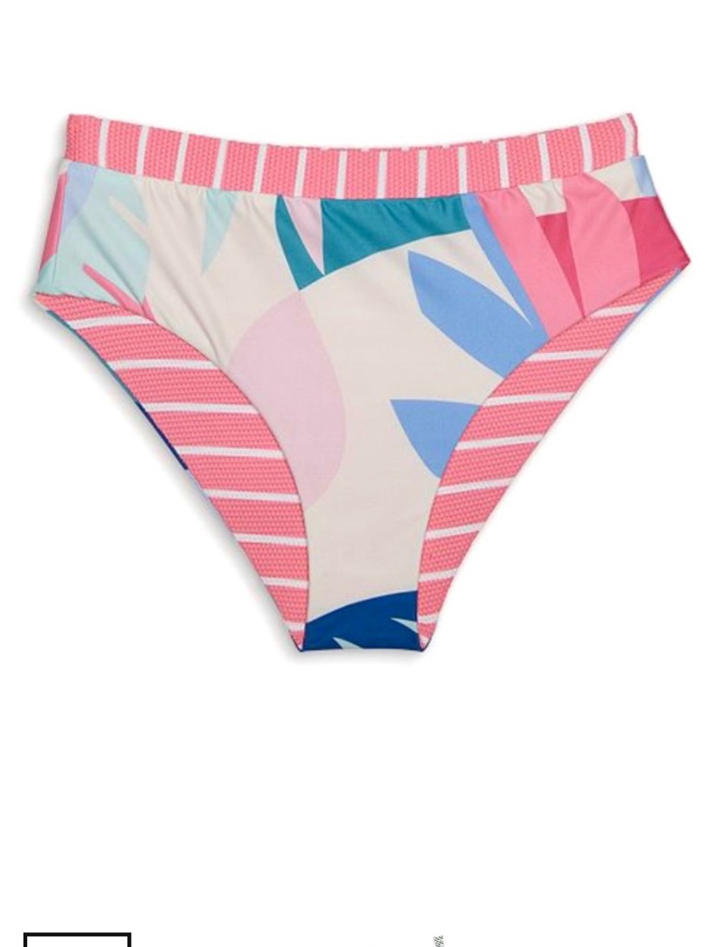 Splendid Reversible Mosaic Palm Bikini Bottom